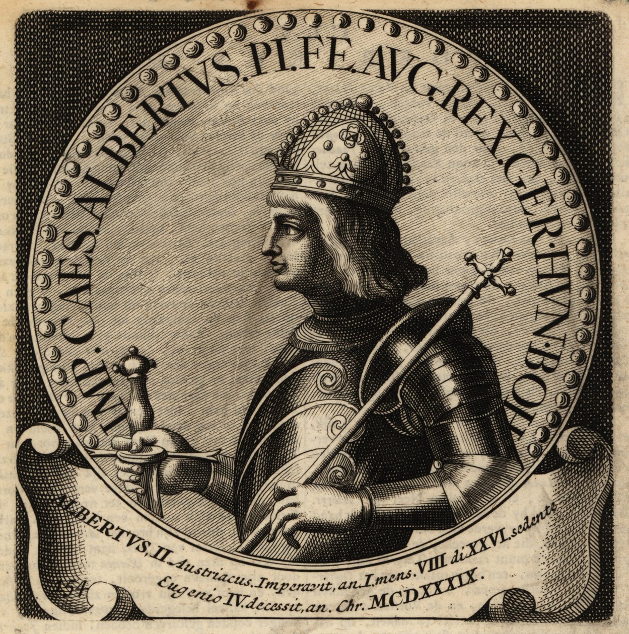 Król Albert II Niemiec. autorstwa Netherlandish School