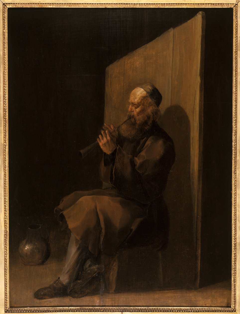 Stary flecista autorstwa Netherlandish School