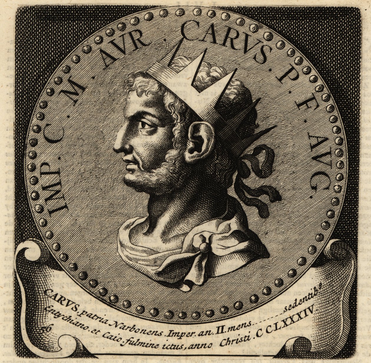 Portret cesarza rzymskiego Carusa. autorstwa Netherlandish School