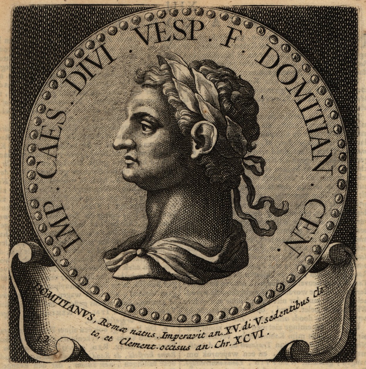 Portret cesarza rzymskiego Domicjana. autorstwa Netherlandish School