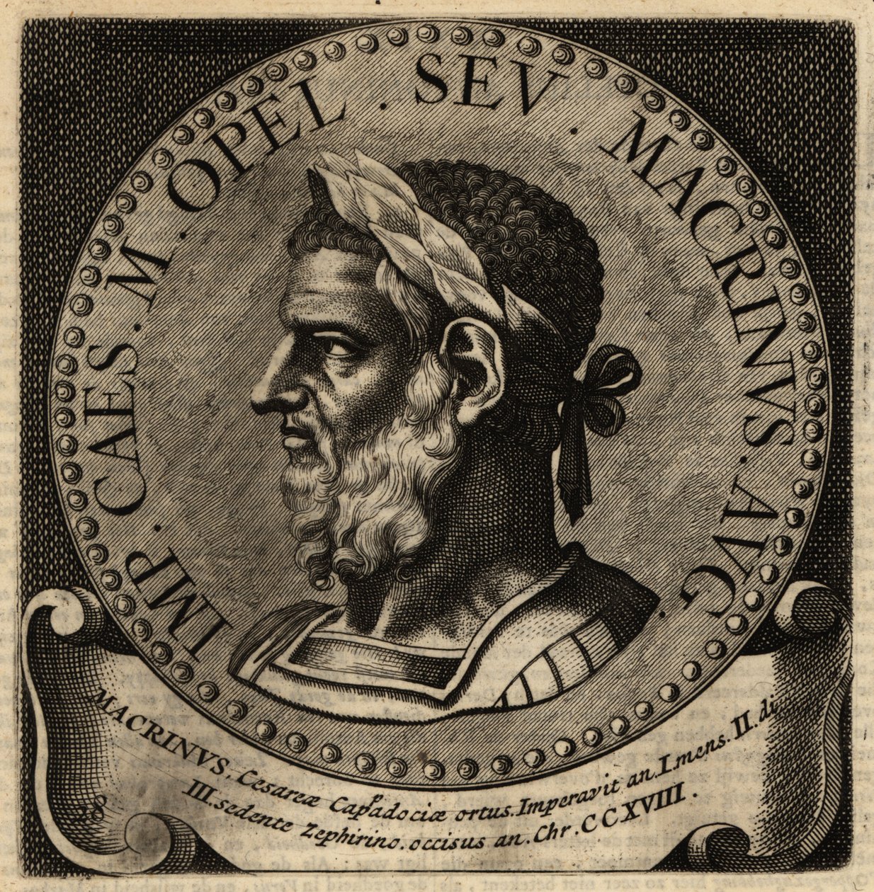 Portret cesarza rzymskiego Makrynus. autorstwa Netherlandish School