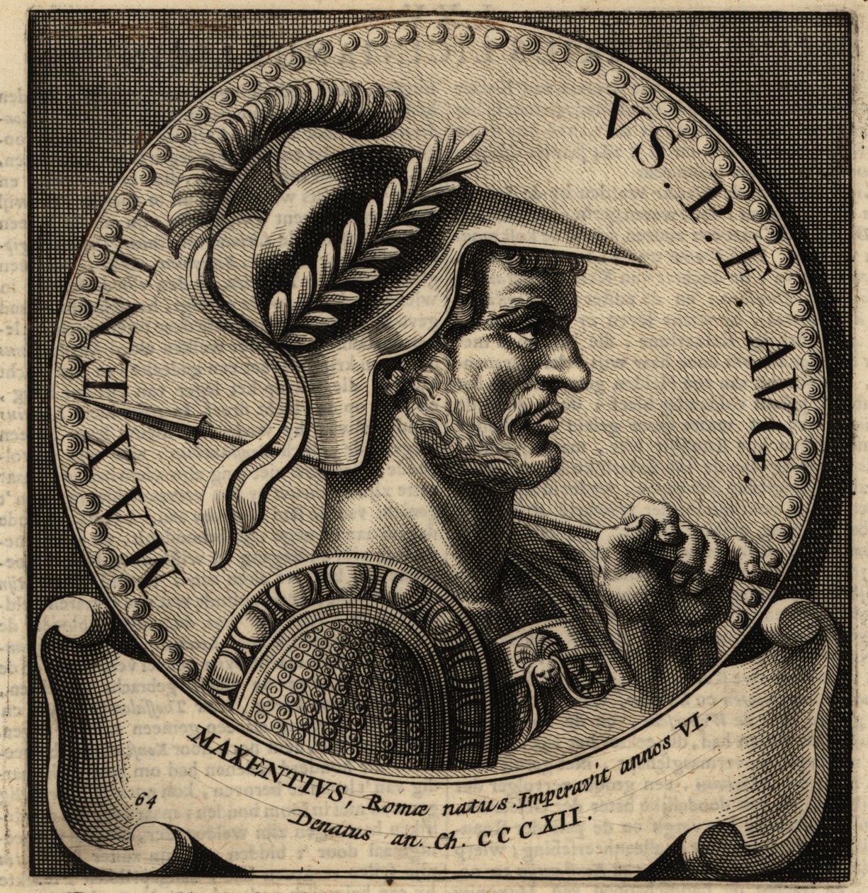 Portret cesarza rzymskiego Maksencjusza. autorstwa Netherlandish School