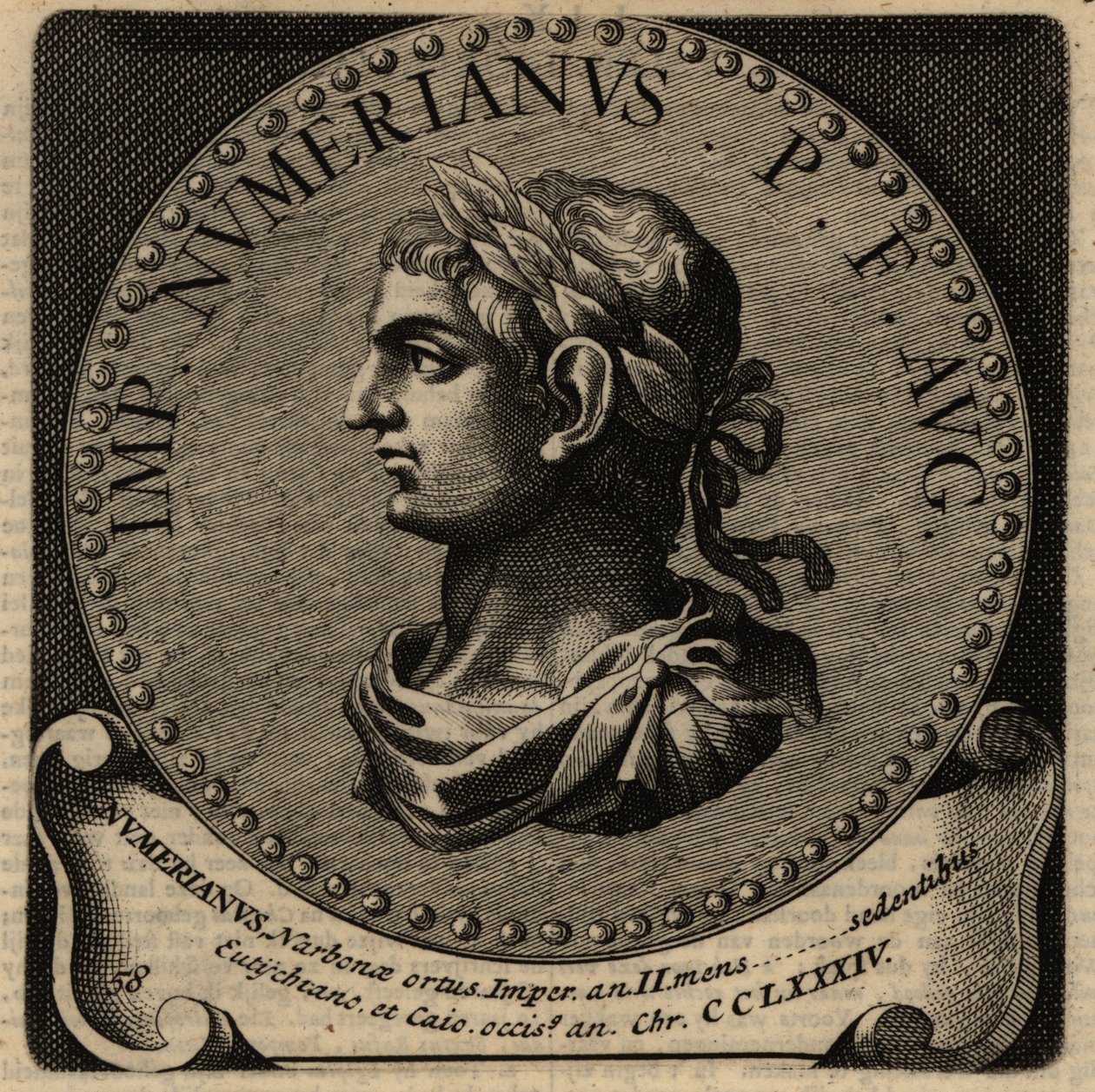 Portret cesarza rzymskiego Numeriana. autorstwa Netherlandish School