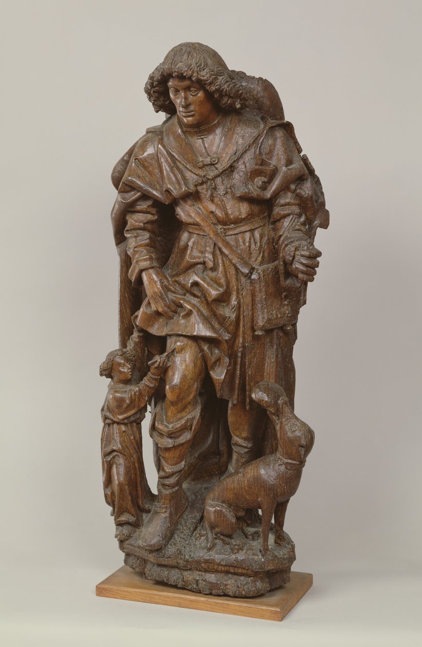 Św. Rocha (drewno) autorstwa Netherlandish School