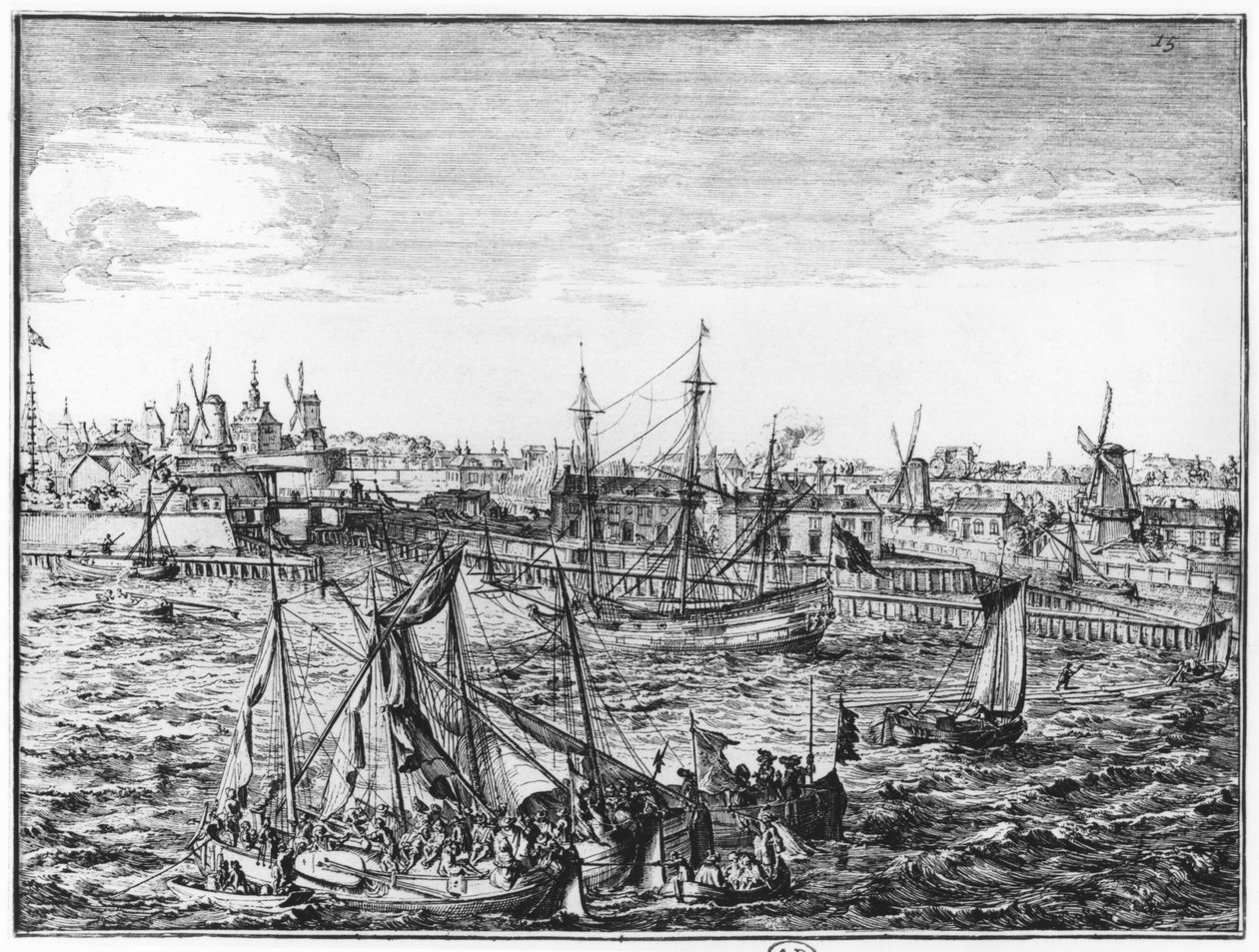 Widok na Rotterdam autorstwa Netherlandish School