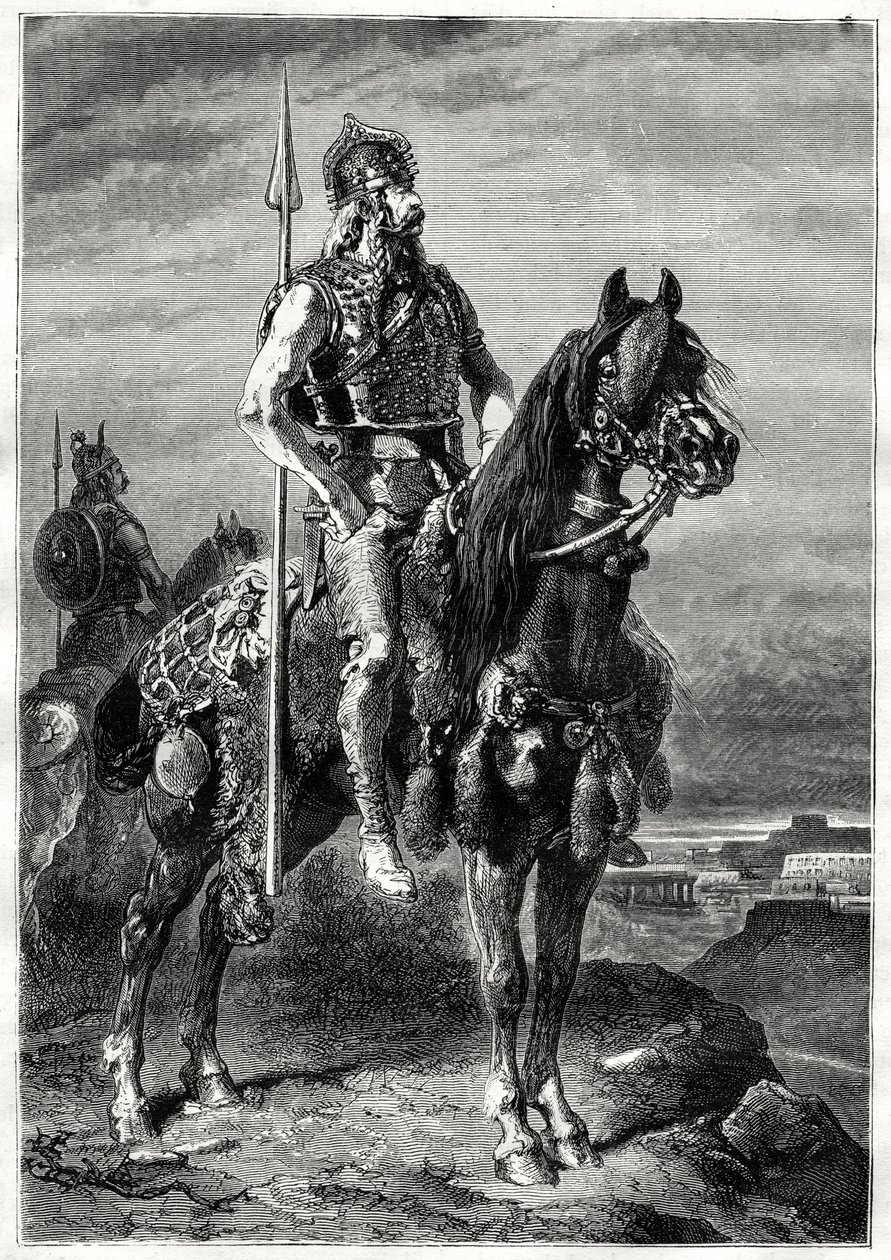 Jeździec galijski, XIX w. autorstwa Neuville