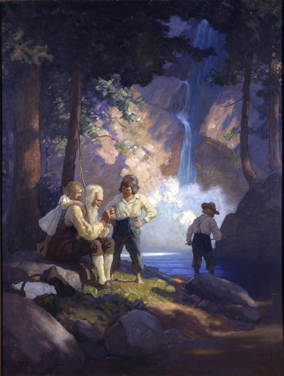 Rip Van Winkle, 1921 autorstwa Newell Convers Wyeth