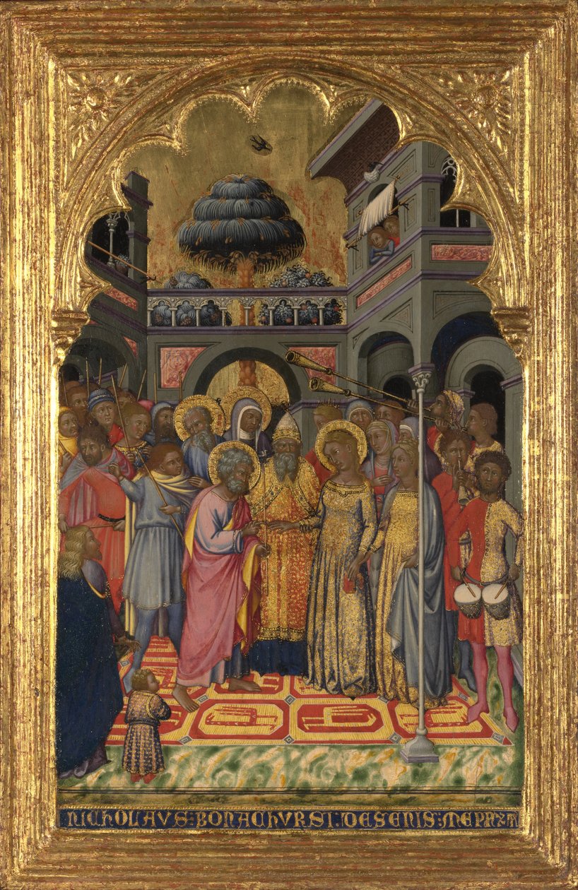 Małżeństwo Dziewicy autorstwa Niccolo di Buonaccorso