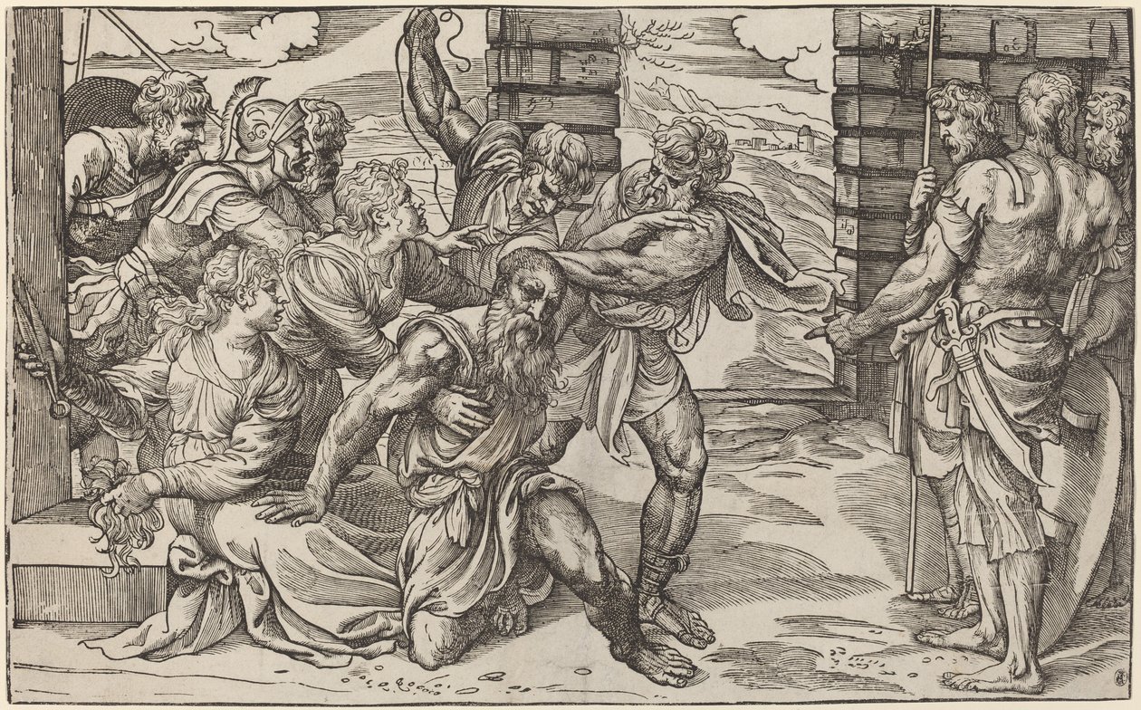 Samson i Dalila autorstwa Niccolò Boldrini after Titian