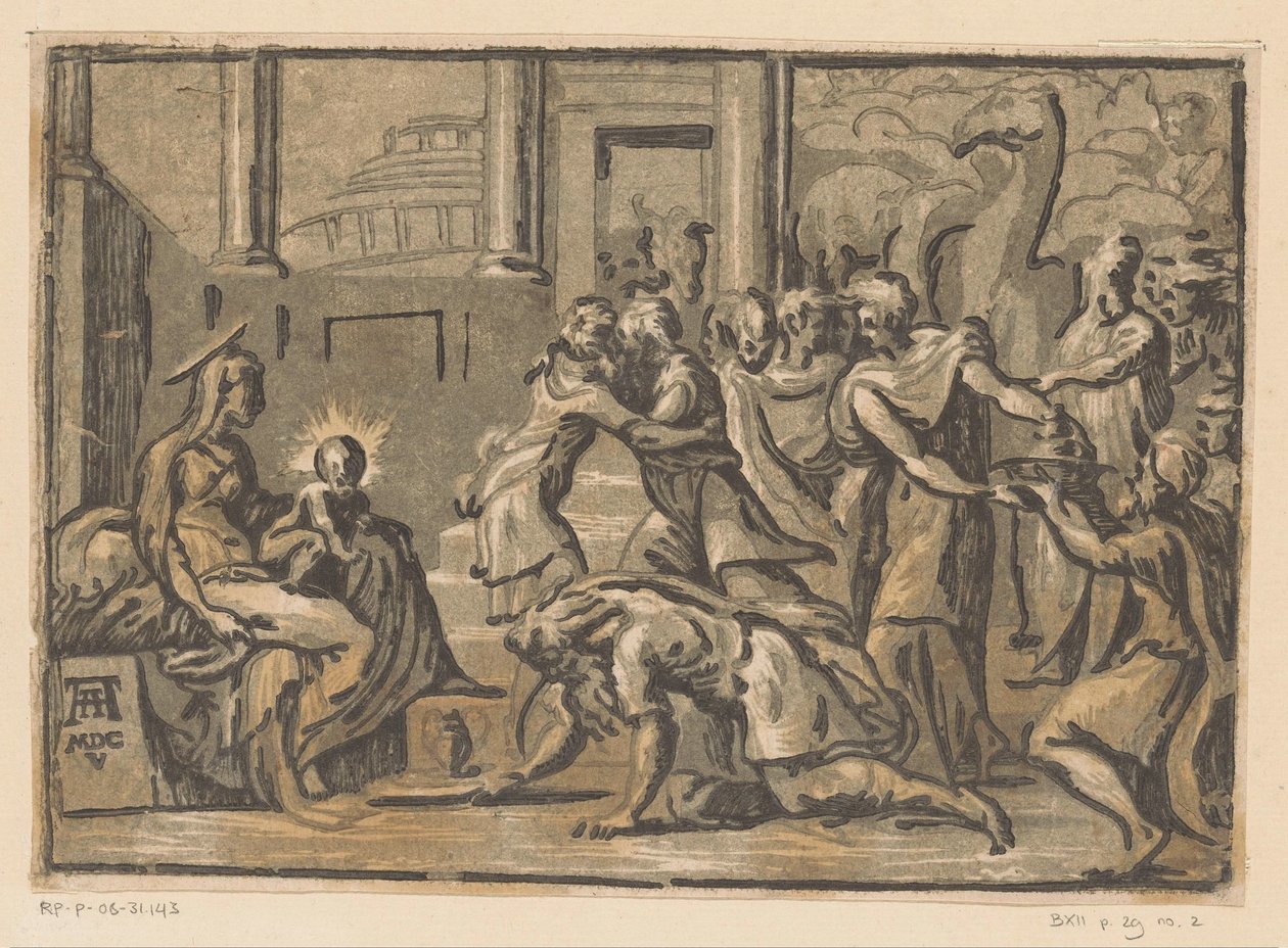 Adoracja Królów autorstwa Niccolò Vicentino (attributed to)