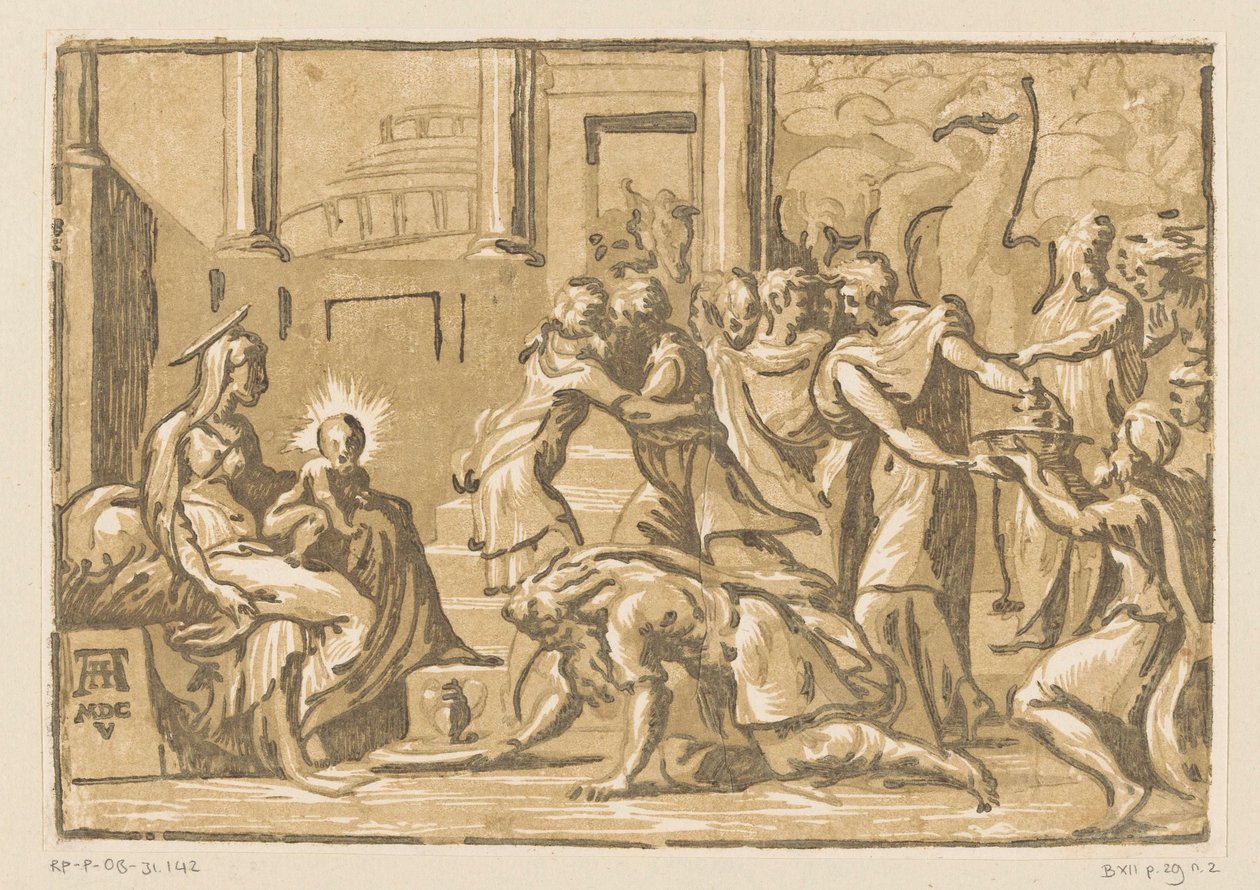 Adoracja Królów autorstwa Niccolò Vicentino (attributed to)
