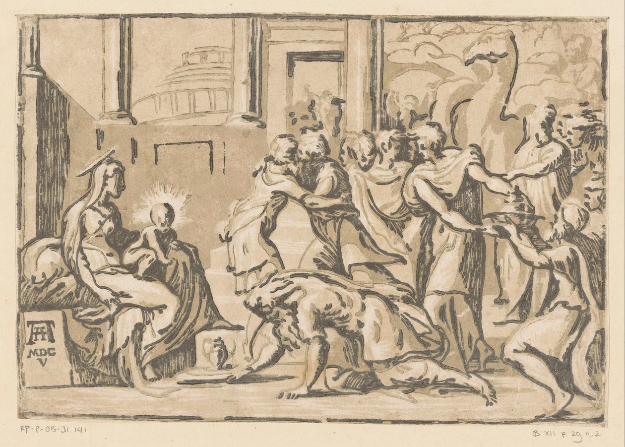 Adoracja Królów autorstwa Niccolò Vicentino (attributed to)