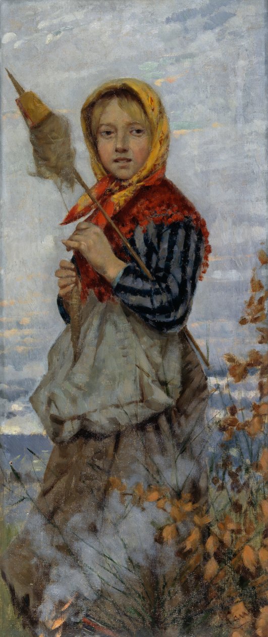 Prządka autorstwa Niccolo Cannicci