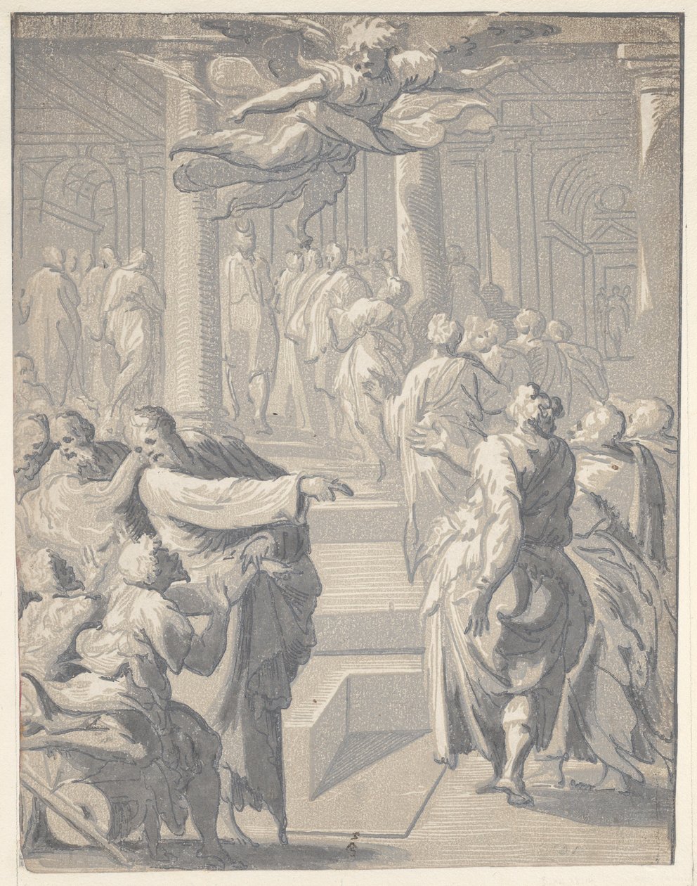Chrystus uzdrawiający paralityka, 1540-50., 1540-50. autorstwa Niccolo Vicentino