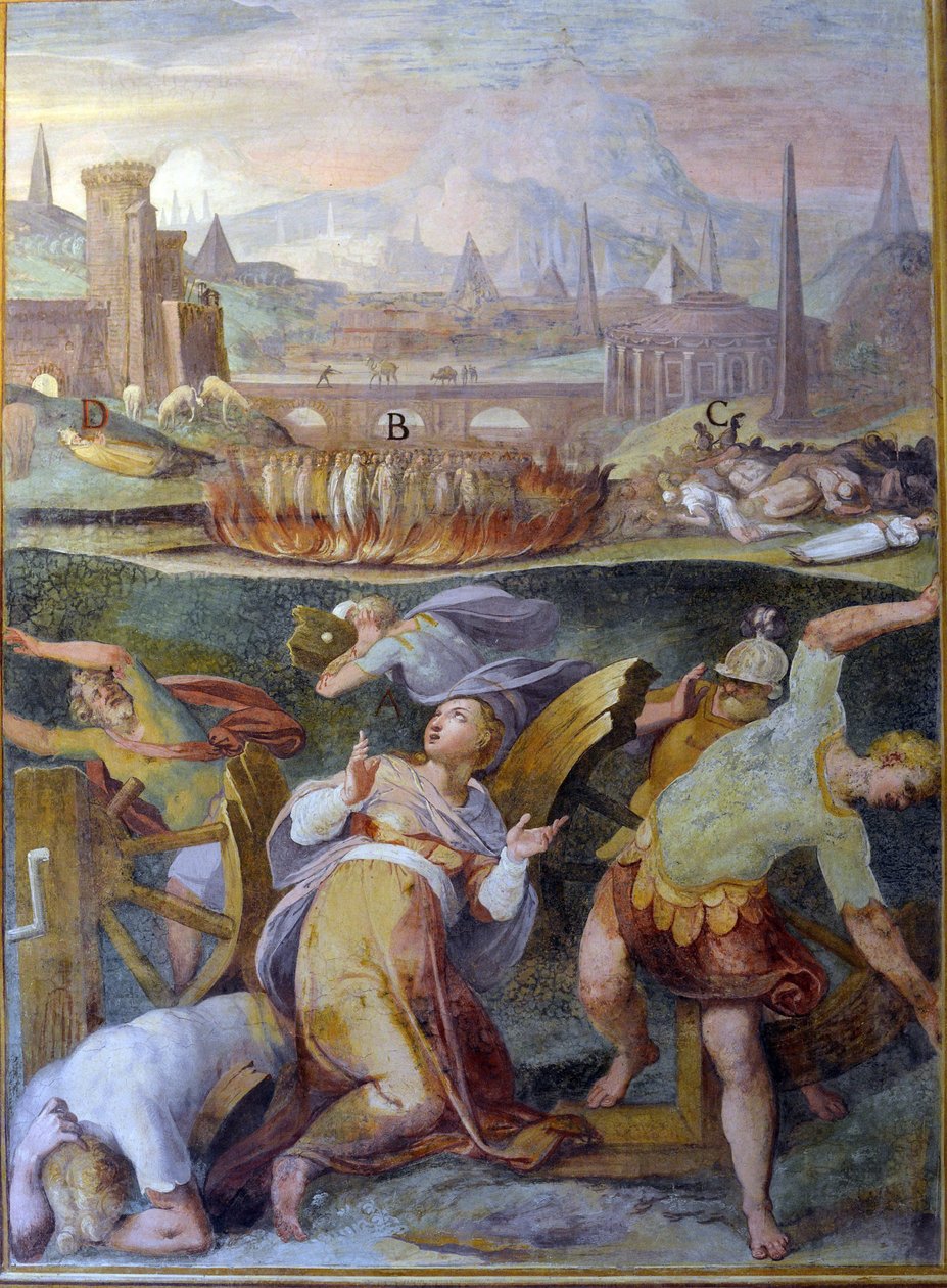 Męczennik pierwszych chrześcijan autorstwa Niccolo called Pomarancio Circignani