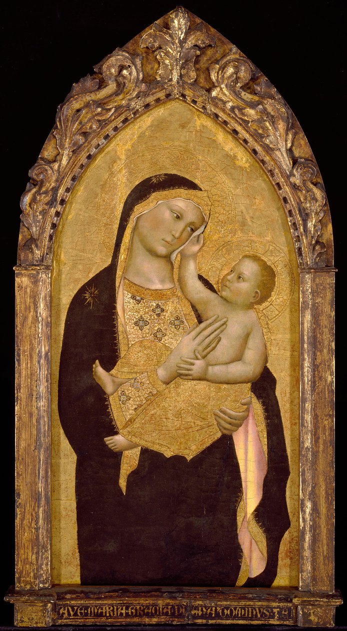 Dziewica z Dzieciątkiem, 1390-1400. autorstwa Niccolo di Pietro Gerini