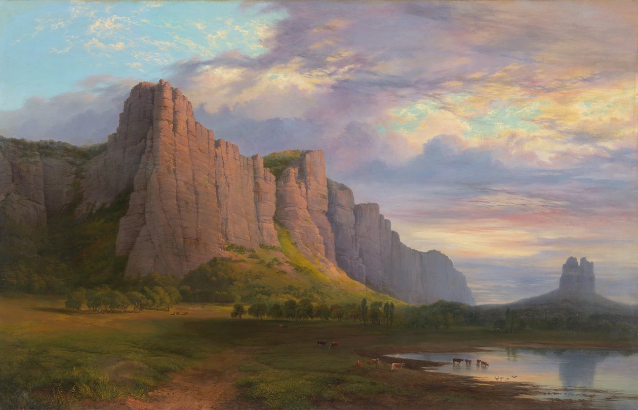 Góra Arapiles i Mitre Rock autorstwa Nicholas Chevalier