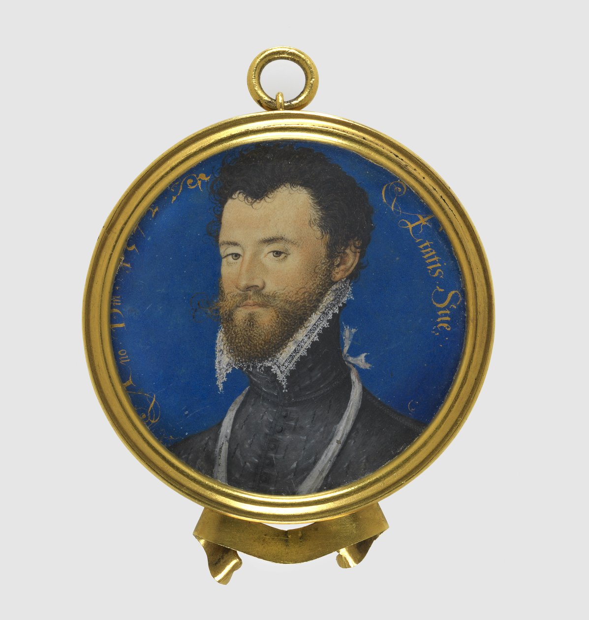 Miniatura portretowa nieznanego mężczyzny, 1572 (wc na welinie) autorstwa Nicholas Hilliard