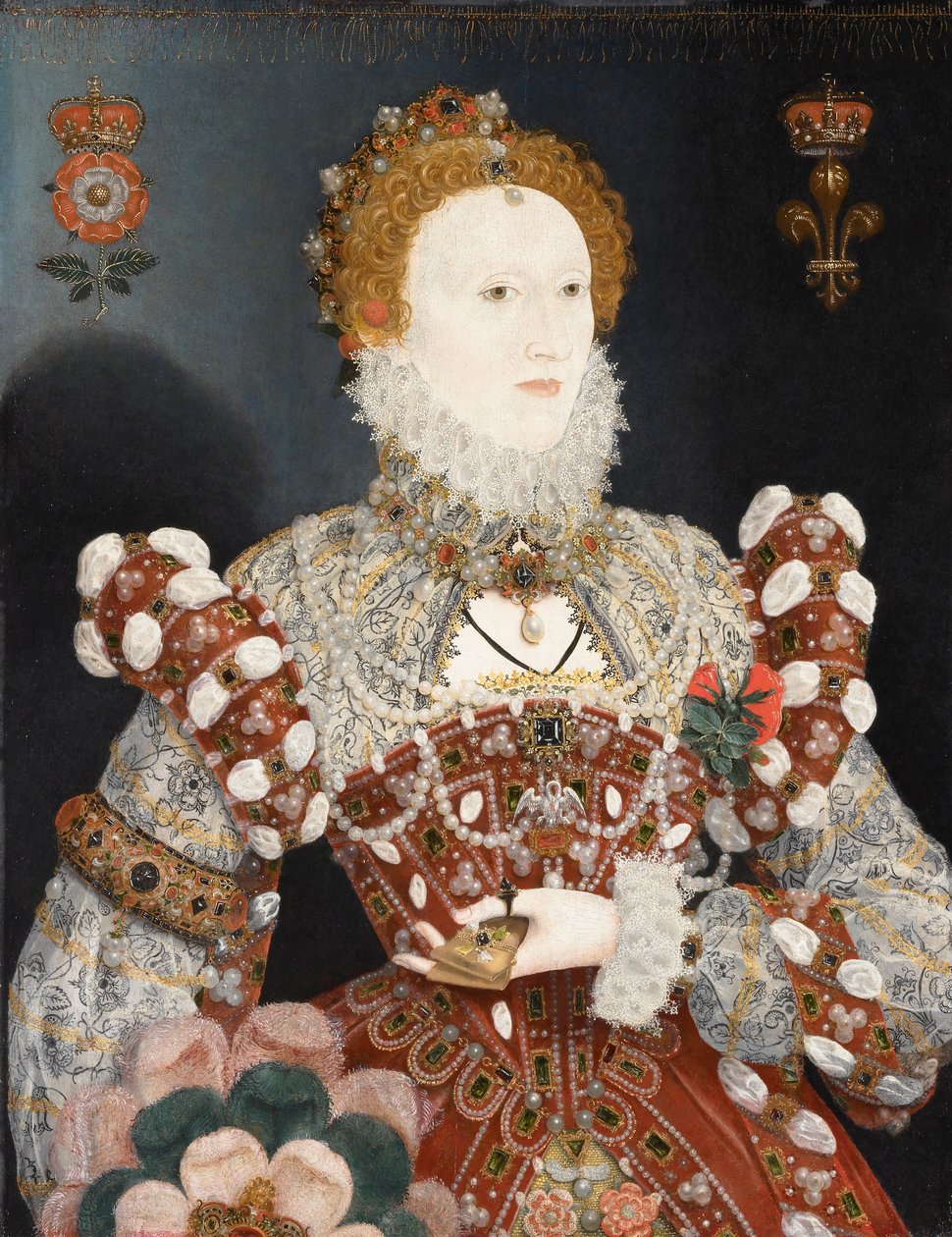 Portret królowej Elżbiety I autorstwa Nicholas Hilliard