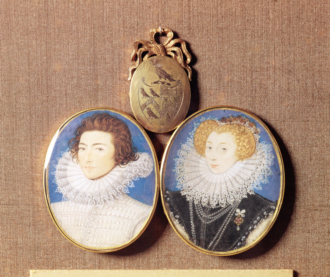 John Croker i jego żona Frances autorstwa Nicholas Hilliard
