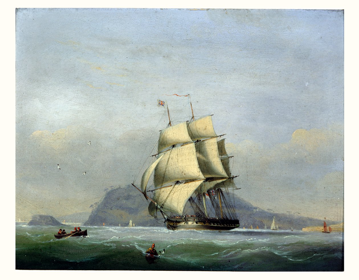 H.M.S. Pika pod żaglami autorstwa Nicholas Matthews Condy