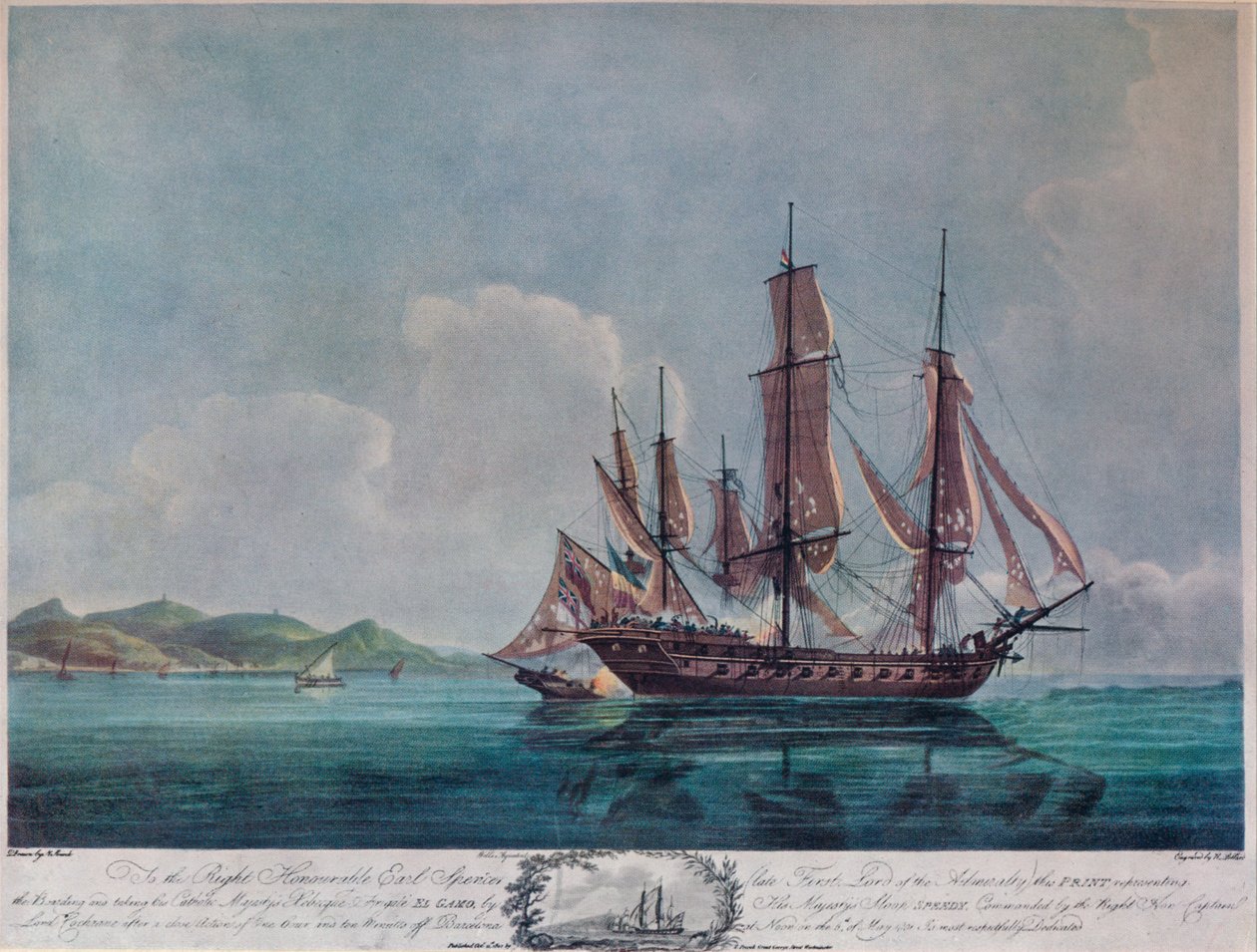 Speedy i El Gamo, c1802 autorstwa Nicholas Pocock