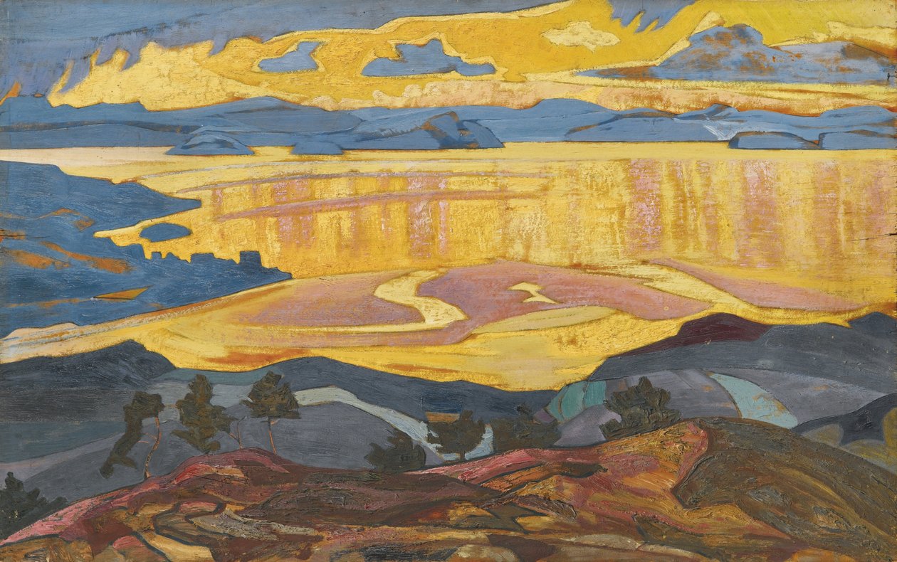 Przed deszczem, 1916-1918 autorstwa Nikolai Konstantinowitsch Roerich