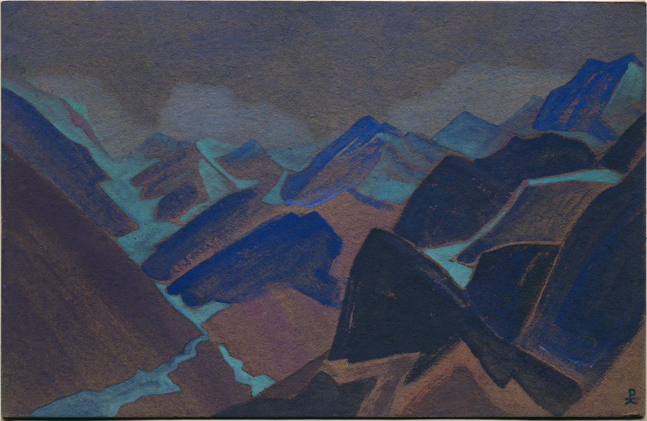 Lodowce Lahul, 1936 autorstwa Nicholas Roerich