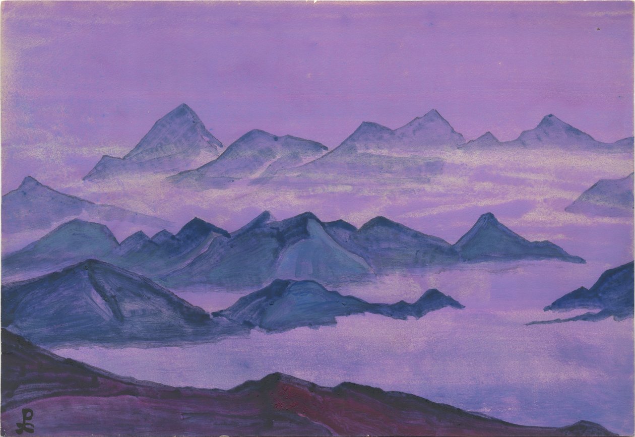 Himalaje, liść albumu autorstwa Nicholas Roerich