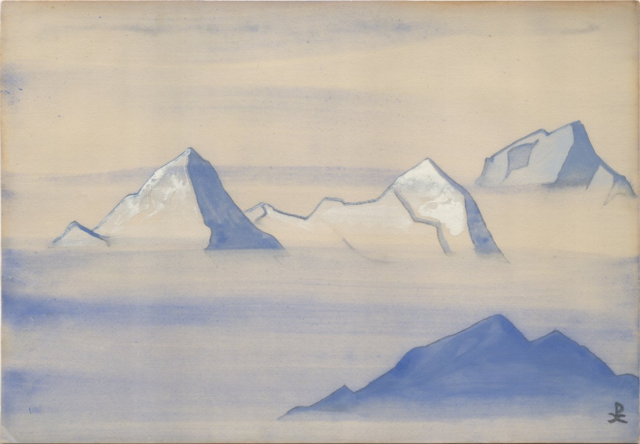 Himalaje, okładka albumu, 1934 autorstwa Nicholas Roerich