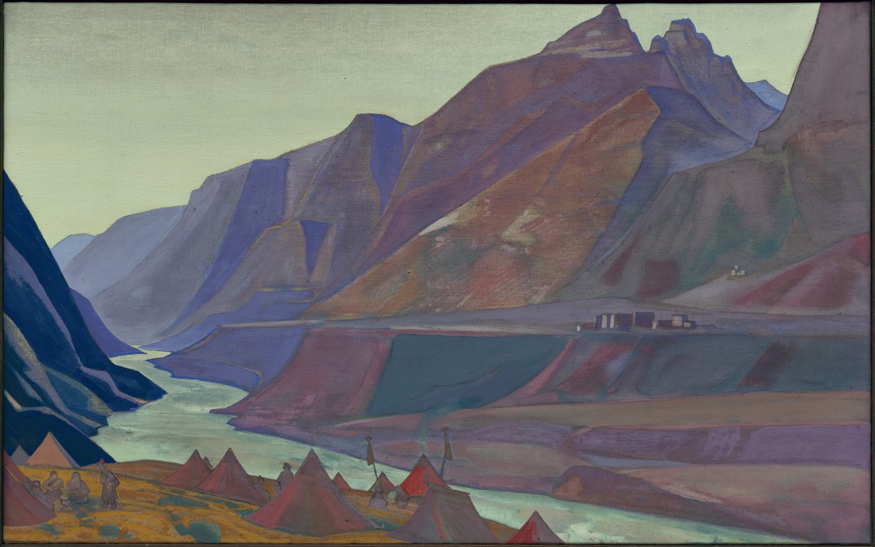Obóz Koksar, 1932 autorstwa Nicholas Roerich