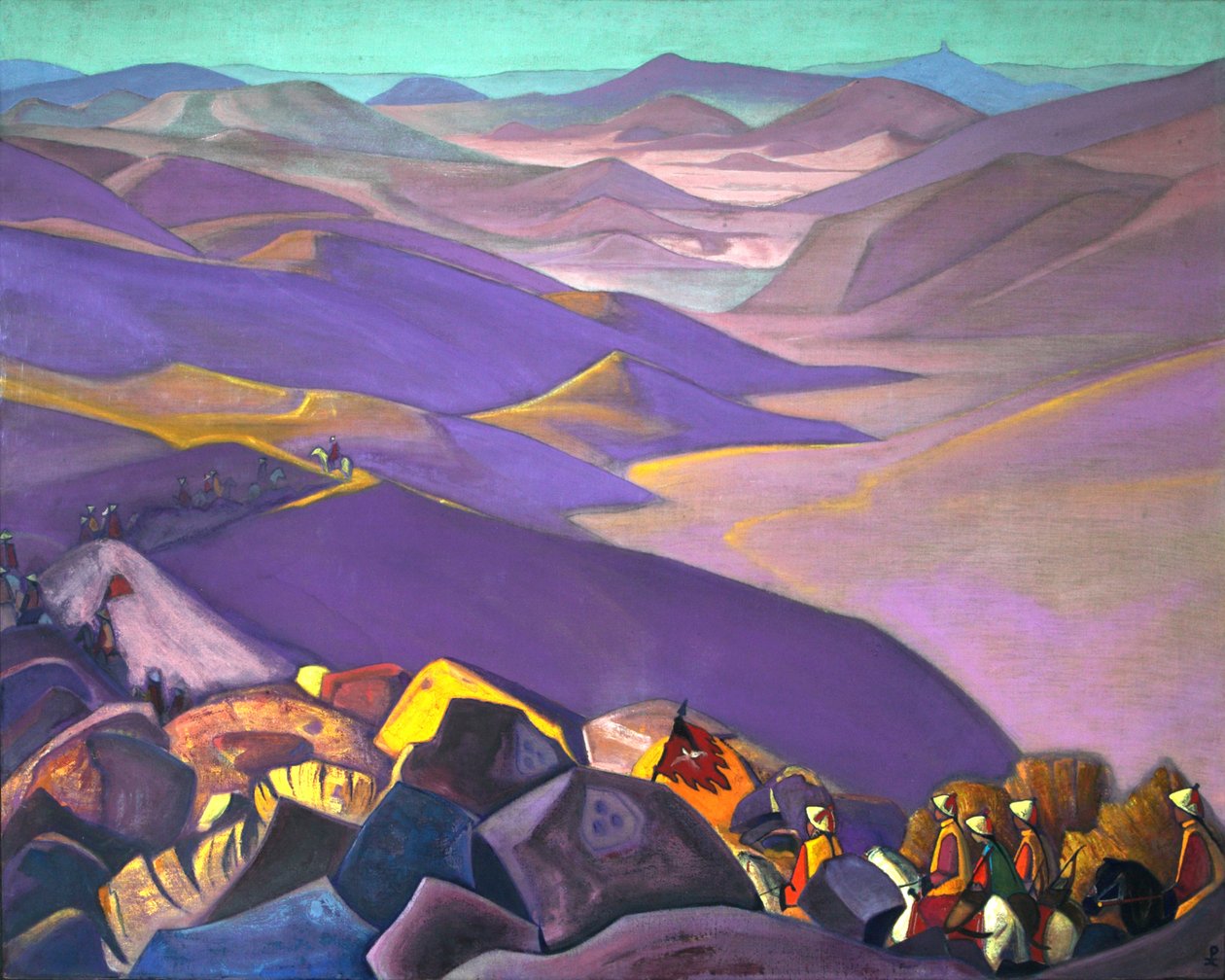 Mongolia, Czyngis-chan”, 1938. autorstwa Nicholas Roerich