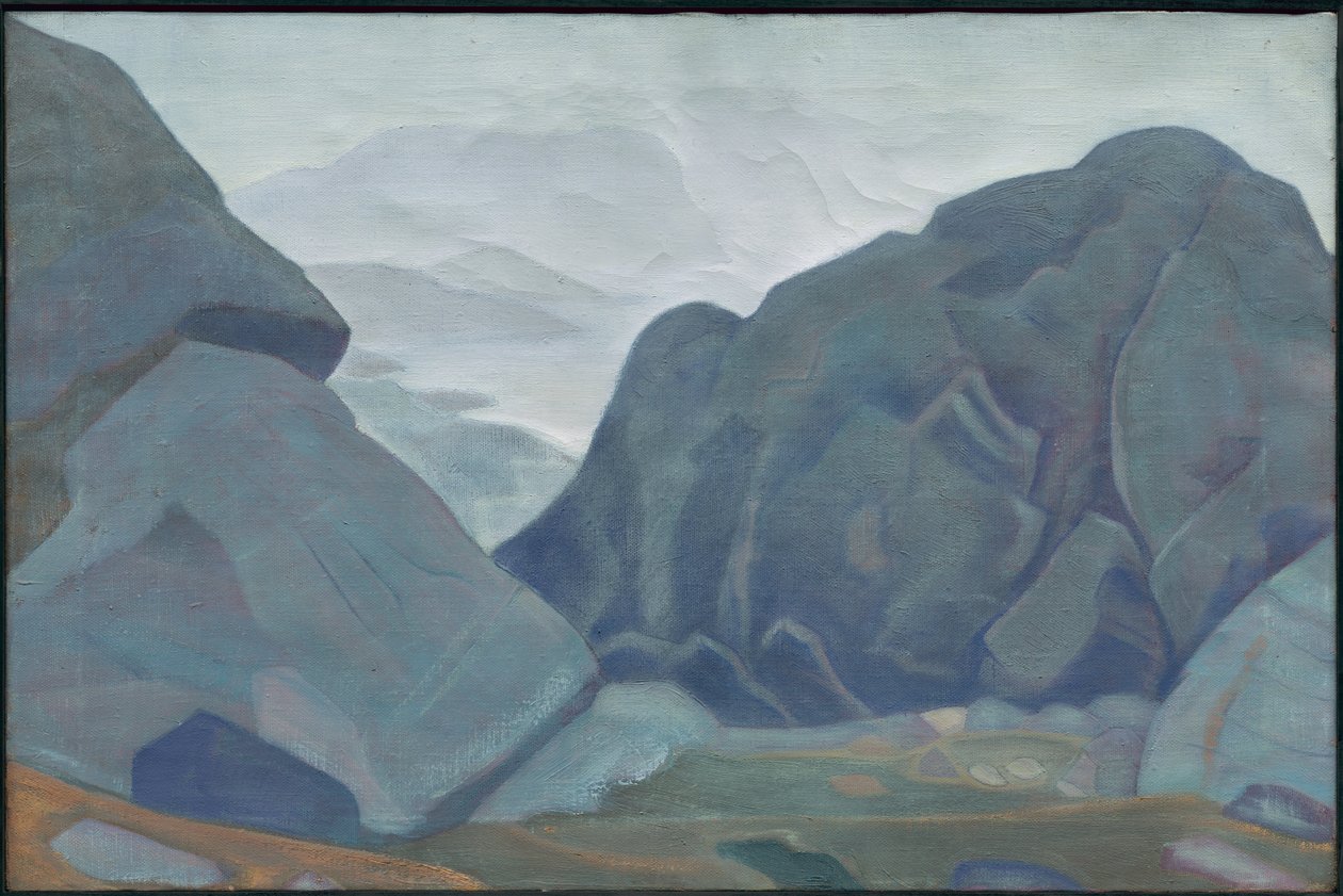 Monhegan, Maine, seria „Ocean”, 1922 autorstwa Nicholas Roerich