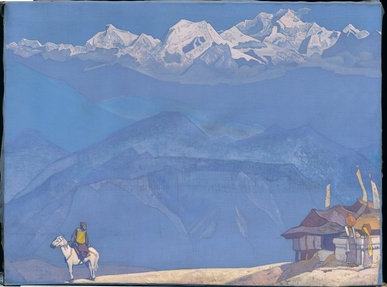 "Pamiętaj", cykl "Jego kraj", 1924 autorstwa Nicholas Roerich
