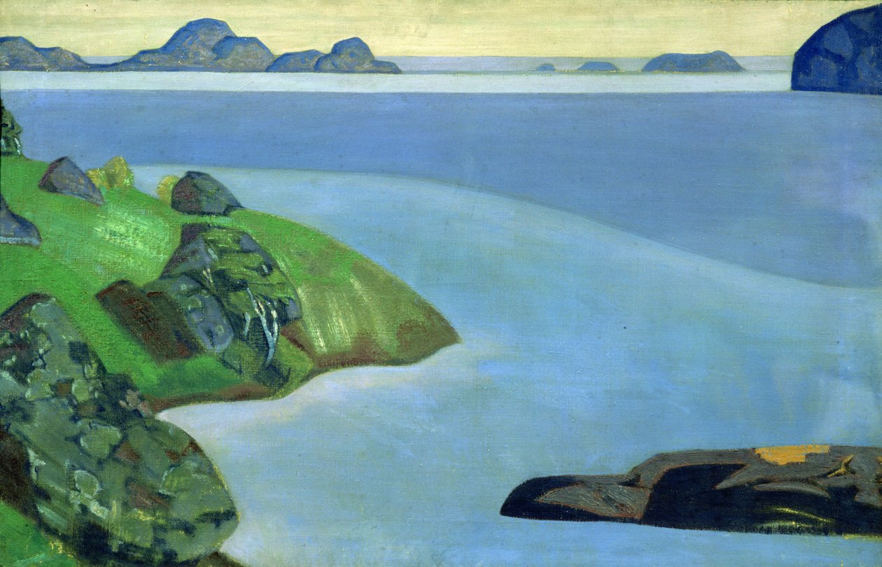 Skalisty krajobraz wybrzeża autorstwa Nicholas Roerich