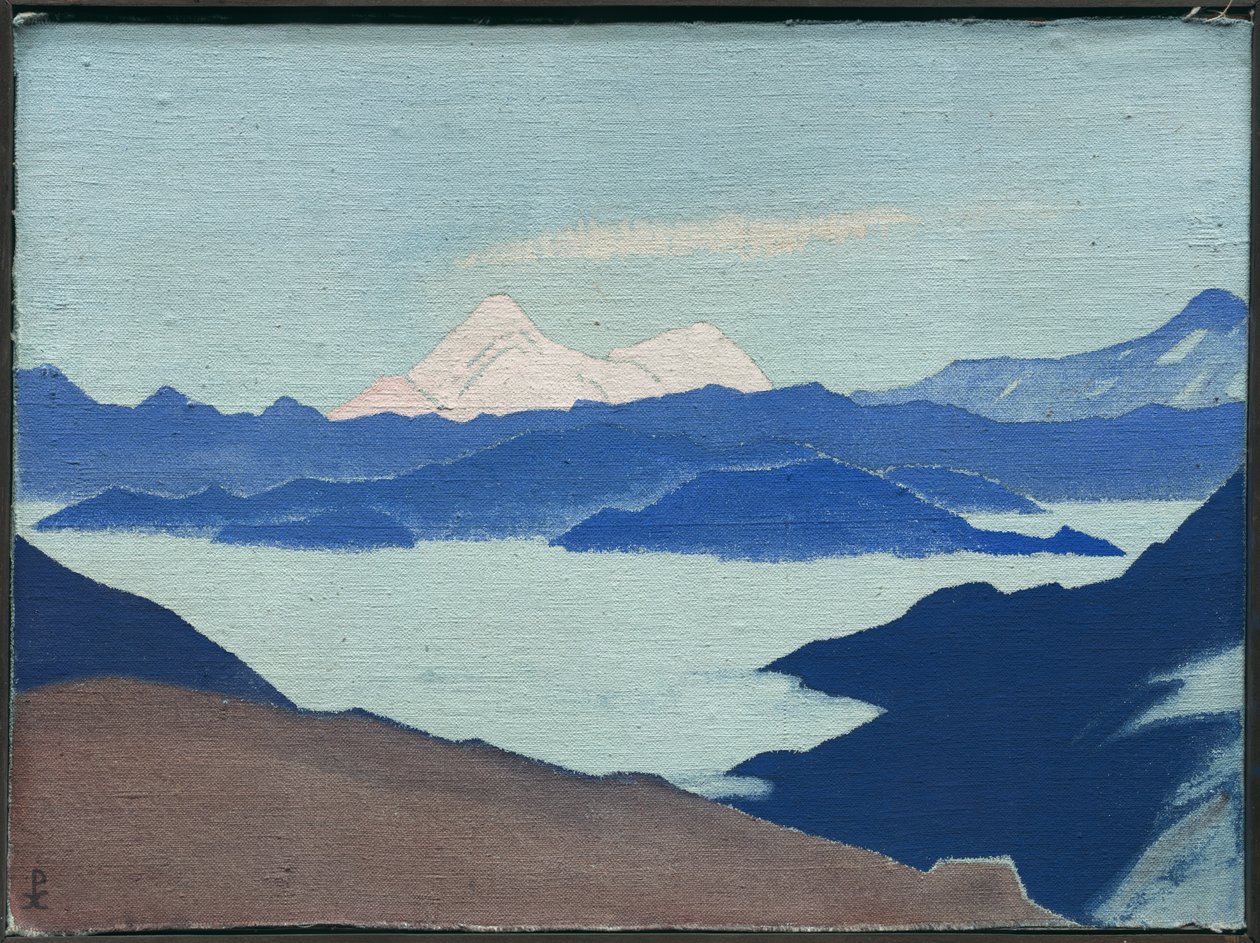Święte Himalaje, 1933 autorstwa Nicholas Roerich
