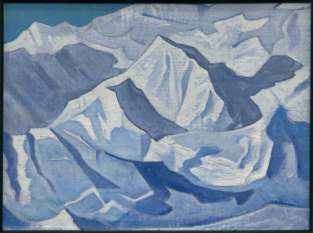 Snowy Ascent, cykl „Himalajski”, 1924 autorstwa Nicholas Roerich