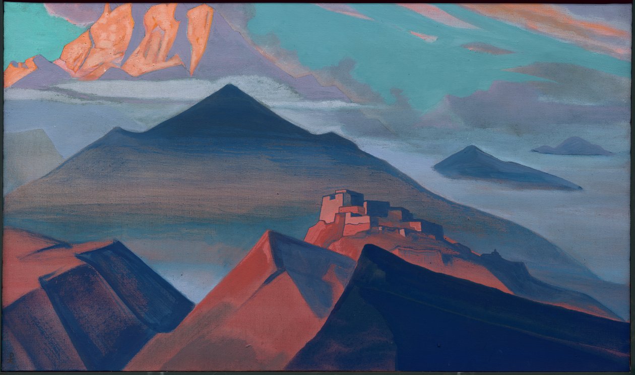 Namiot Góra, cykl „Święte Góry”, 1933 autorstwa Nicholas Roerich