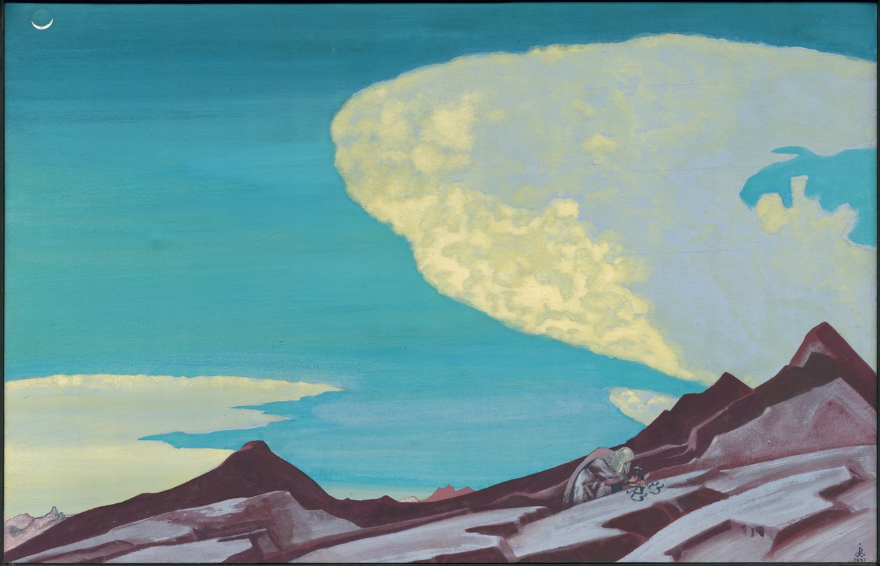 Tablice przykazań, 1931 autorstwa Nicholas Roerich