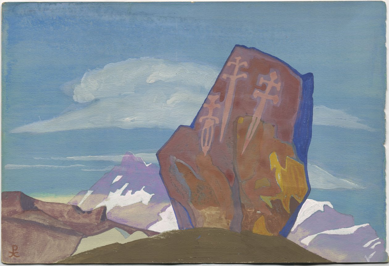 Trzy glewie. Szkic, 1932 autorstwa Nicholas Roerich