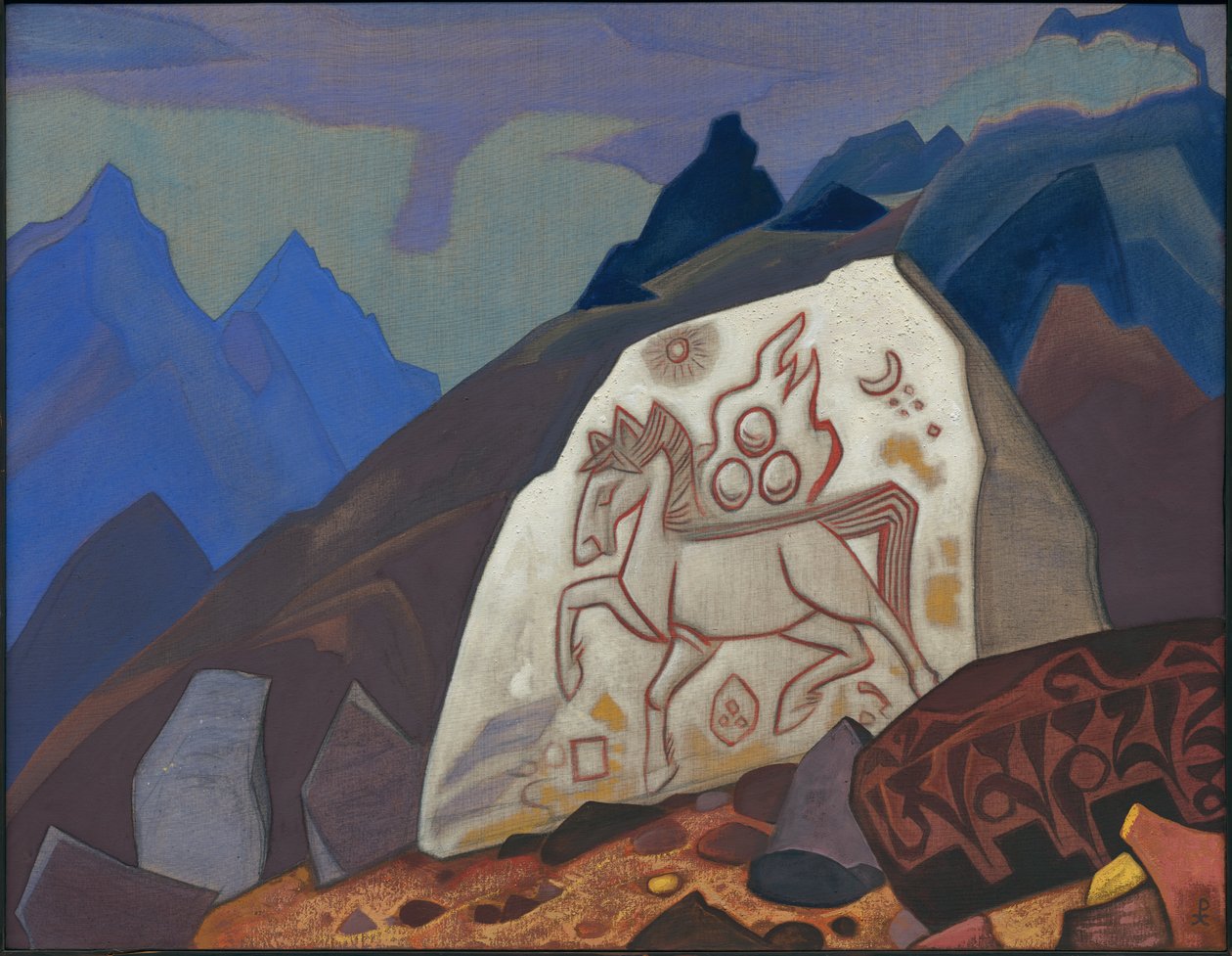 Biały Kamień, 1933 autorstwa Nicholas Roerich