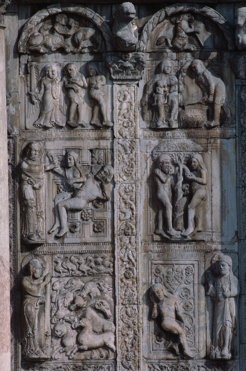 Detal od strony południowej ganku zachodniego, ok. godz. 1120-38 (patrz 136521 i 136522) autorstwa Nicholaus