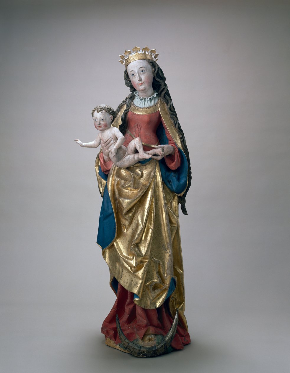 Dziewica z Dzieciątkiem, ok. 1500-10 (drewno lipowe malowane i złocone) autorstwa Niclaus the Elder attr. to Weckman