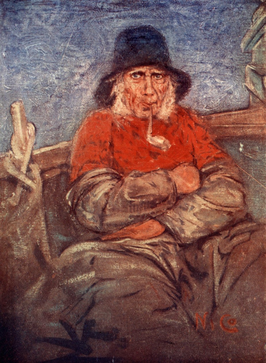 Stary rybak z Scheveningen, 1904 autorstwa Nico Jungman