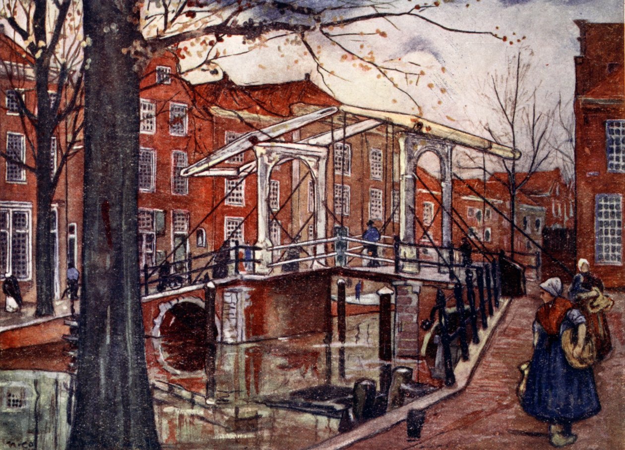 Stary Ren, Leiden, 1904 autorstwa Nico Jungman