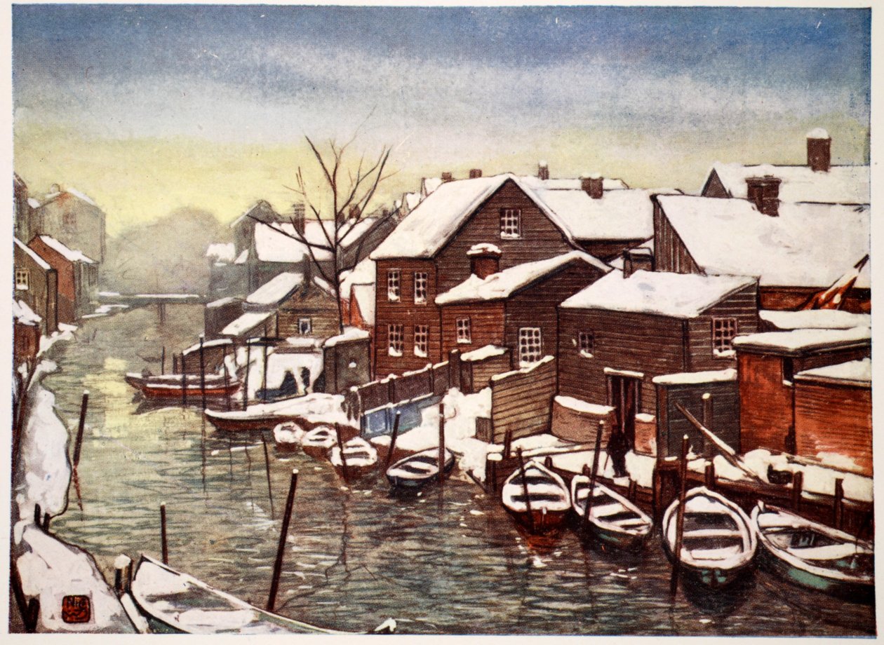 Stary Kanał, Christiania, 1905 autorstwa Nico Jungman