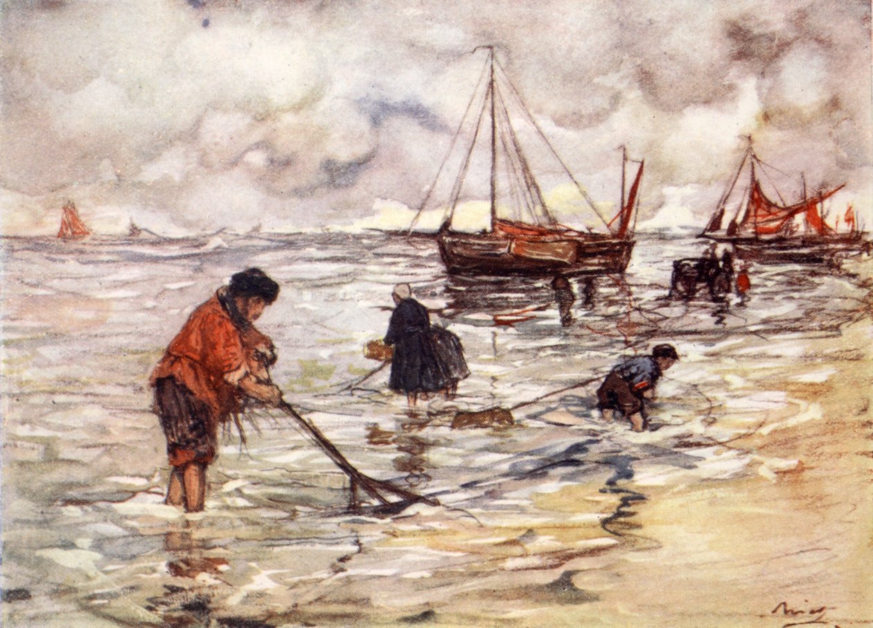 Połów krewetek, 1904 autorstwa Nico Jungman