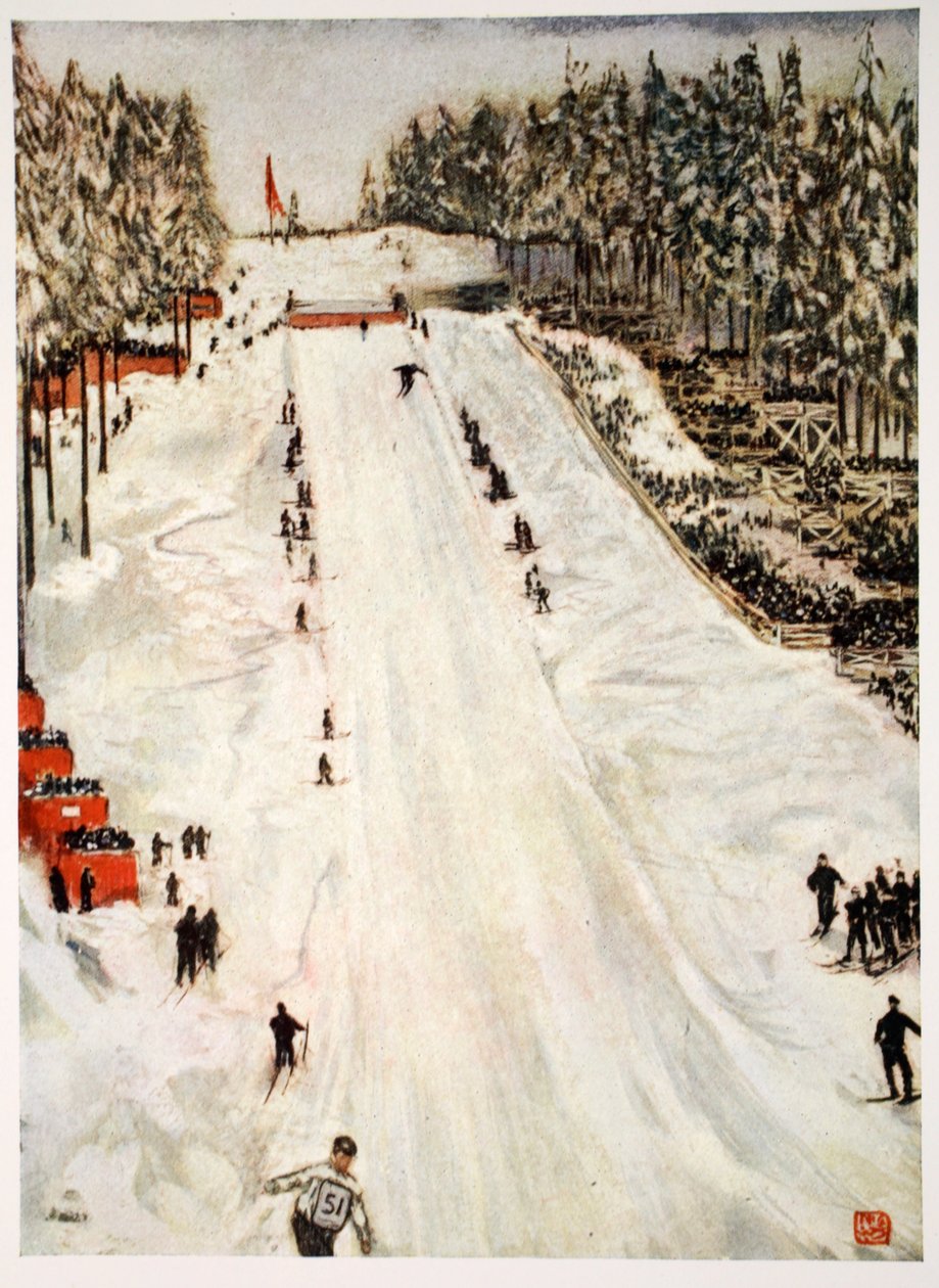 Sporty narciarskie, 1905 autorstwa Nico Jungman