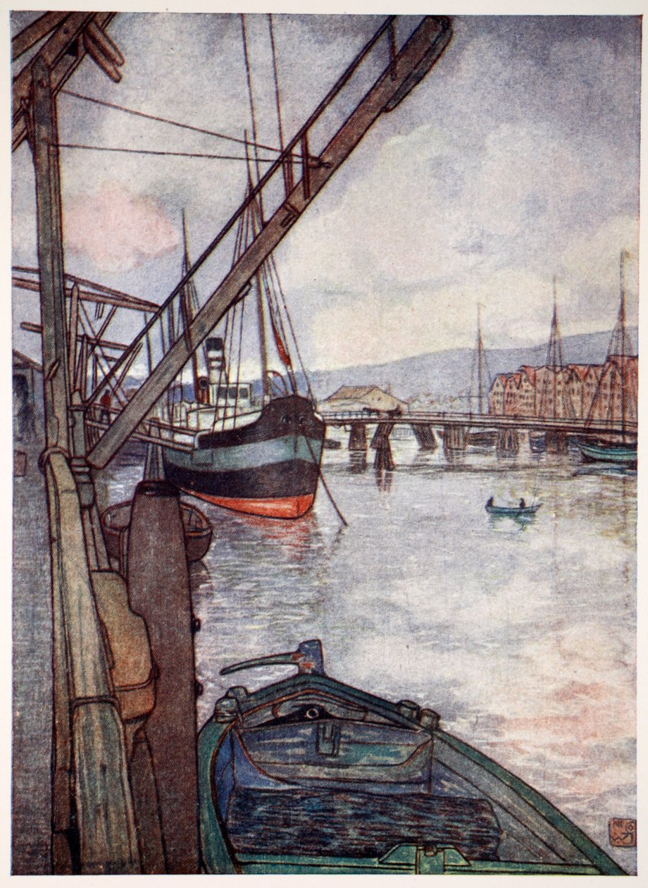Trondhjem, 1905 r. autorstwa Nico Jungman
