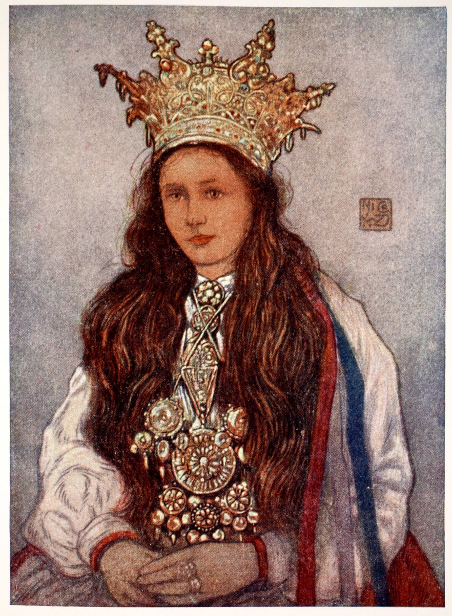 Panna młoda Hardanger, 1905 autorstwa Nico Jungman